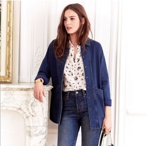 Sezane Indigo Blue Denim Jacket